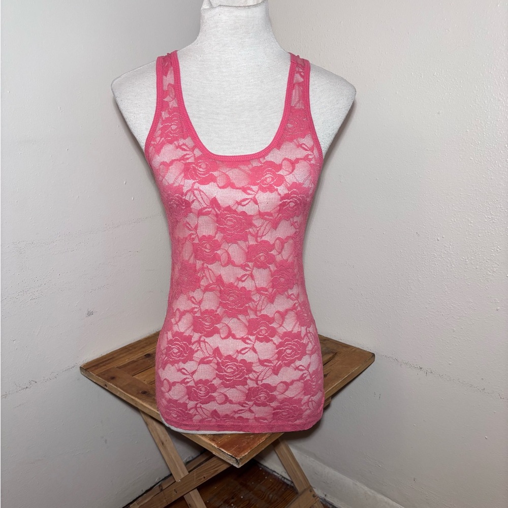 Color Story Floral Lace Tank Top